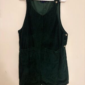 Green Cotton Sleeveless Dress
